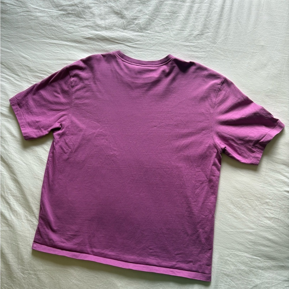 adidas Originals Trefoil Logo Tee | Purple Oversized T-Shirt | Women’s - Picture 4 of 4